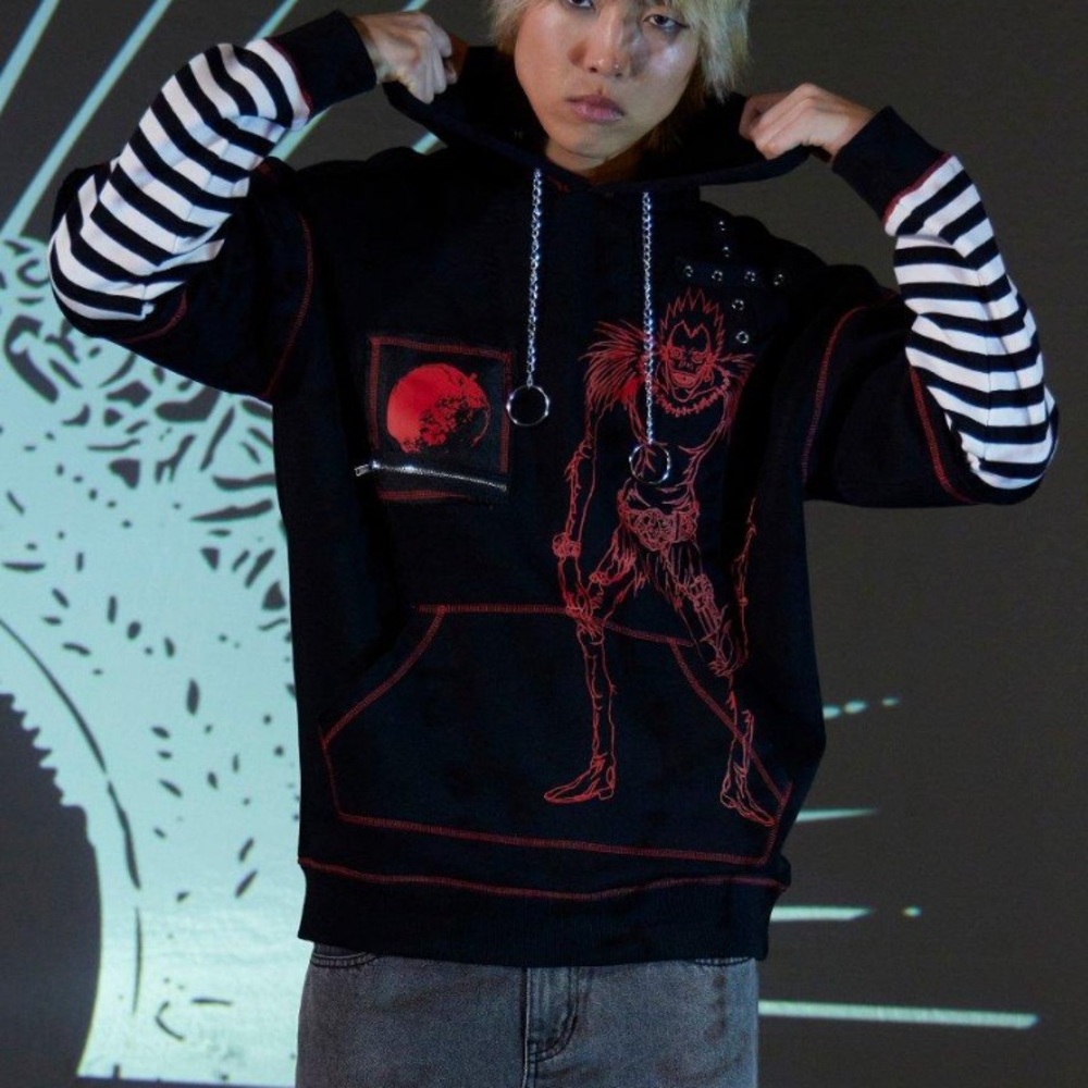 Unisex Death Note Ryuk Strip Twofer Hoodie Hot Topic Anime
